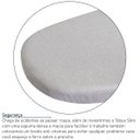 Ver imagem 4 de Tábua Mesa De Passar Roupa Dobrável Tecido Metálico Branca