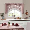 Ver imagem 5 de Cortina Renda Cozinha Cascata 3,00 m X 1,00 Alt Rose
