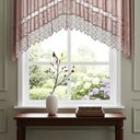 Ver imagem 6 de Cortina Renda Cozinha Cascata 3,00 m X 1,00 Alt Rose