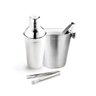 Kit coqueteleira 500ml e balde de gelo 1,5l com pegador aço inox Up Home - 1