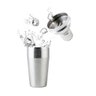 Kit coqueteleira 500ml e balde de gelo 1,5l com pegador aço inox Up Home - 2