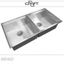 Ver imagem 1 de Cuba Dupla De Aço Inox 304 Craft Inox Quadrato 825X400X200Mm