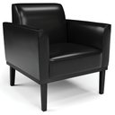Ver imagem 6 de Sofá Namoradeira e 2 Poltronas Base Madeira Preto Maressa Sintético Pu Preto - Ibiza