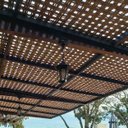 Ver imagem 2 de Placa De Forro De Bambu Trama Aberta Para Pergolado 1x1,5mt