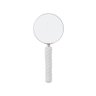 Lupa de Aumento Decorativa com Cabo em Poliresina Branco 18cm 21053 Mart - 1