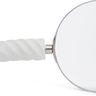 Lupa de Aumento Decorativa com Cabo em Poliresina Branco 18cm 21053 Mart - 2