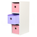 Ver imagem 5 de Mesa de Cabeceira de 18x55x30cm C/ Caixas Colorida