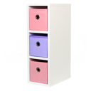 Ver imagem 6 de Mesa de Cabeceira de 18x55x30cm C/ Caixas Colorida