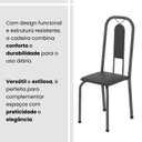 Ver mais imagens de Conjunto de Mesa Tubular 100cm x 60cm Tampo em MDF com 4 Cadeiras Lívia Prata/Preto Liso/Martelado
