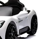 Ver imagem 4 de Carro Elétrico Infantil 12v Maserati Mc20 Branco com Controle Remoto Luz de Led e Sons de Motor