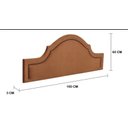 Ver imagem 3 de Cabeceira Queen Curva 160x60cm Luxo Estofada Com Tachas - Suede Terracota