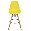 Ver imagem 2 de Banqueta Eames Eiffel de Madeira Assento Amarelo Amarelo
