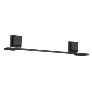 Porta Toalha de Banho Toalheiro de Piatina com Ventosa 3M Black Preto 50cm