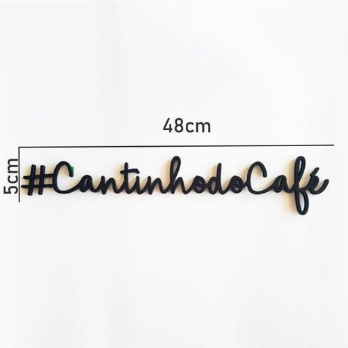 Placa Cantinho Do Café Em Mdf 48cm Corte Fino - 2