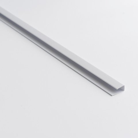 Perfil de acabamento U para forro de PVC Belplast - Caixa com 12 metros - barras de 3m