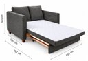 Ver imagem 3 de Sofá Cama Casal 150 cm Linho Fusion Yescasa