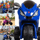 Ver imagem 4 de Moto Eletrica Infantil Biemme Sport Racing Led Fumaça 6v Boy