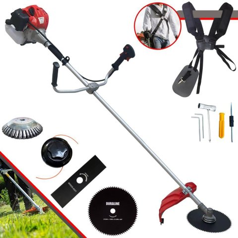 Roçadeira Multifuncional Anmax Cg430p-tb À Gasolina 43cc 2hp 9.000rpm C/ 5 Opções de Corte