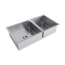 Ver imagem 1 de Cuba Para Cozinha Debacco Quadratino Dupla Inox 85X45 20.03.80600