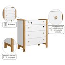 Ver imagem 2 de Comoda de Quarto Infantil 4 Gavetas Charlotte