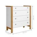 Ver imagem 3 de Comoda de Quarto Infantil 4 Gavetas Charlotte