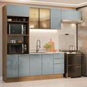 Ver imagem 1 de Armário de Cozinha Completa 270 cm Rustic/Cinza Lux Madesa 10