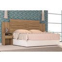 Ver imagem 1 de Cabeceira Cama Box Madeirado Casal Triunfo C/ 2 Gavetas Amêndola Touch - Demóbile