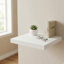 Ver imagem 4 de Prateleira MDF 15mm 28x28cm Branco Recortes Tampo Multiuso