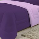 Ver imagem 2 de Edredom Dupla Face 100% Algodão Malha Casal Gran Moratta 01 Peça - Roxo- Lilas