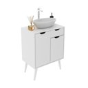 Ver imagem 2 de Gabinete para Banheiro Bn3637 Tecnomobili 2 Portas Branco