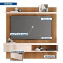 Ver imagem 4 de Painel Suspenso Jade 1.8 Freijó/off White para Tv até 65” - Caemmun
