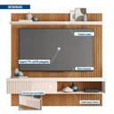 Ver imagem 4 de Painel Suspenso Jade 1.8 Freijó/off White para Tv até 65” - Caemmun