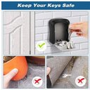 Ver imagem 3 de Cofre Caixa Seguranca Guarda Chaves Senha Segredo Parede Condominio Pousada Airbnb Imobiliaria Venda