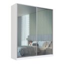Ver imagem 4 de Guarda Roupa 200cm 2 Portas Espelhadas 100% Mdf