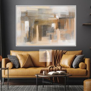 Quadro Decorativo Moderno Abstrato Pinceladas Artística