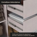 Ver imagem 7 de Guarda-Roupa 100% MDF 2 Portas de Correr 2 Gavetas com Espelho 131x213x55cm Branco