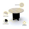 MESA DE REUNIÃO REDONDA PANDIN PE40 - NOGUEIRA MRR1100PE40 - 3