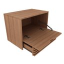 Ver imagem 4 de Balcão Gabinete Suspenso 60cm com 1 Porta e 1 Gaveta Bn3613 Amêndoa sem Cuba