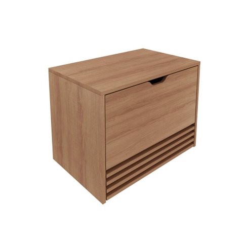 Balcão Gabinete Suspenso 60cm com 1 Porta e 1 Gaveta Bn3613 Amêndoa sem Cuba
