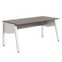 Ver imagem 6 de Mesa de Escritório Mesa Escritório Tampo Chanfrado MDP 150cm Cinza Sagrado com Branco F5 Office