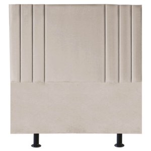 Cabeceira Cama Box Solteiro King Estofada Grécia 100 Cm Suede:bege