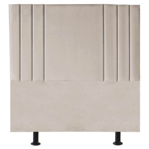 Cabeceira Cama Box Solteiro King Estofada Grécia 100 Cm Suede:bege
