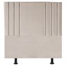 Cabeceira Cama Box Solteiro King Estofada Grécia 100 Cm Suede:bege - 1