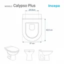 Ver imagem 3 de Assento Sanitário Poliéster Calypso Plus Branco para vaso Incepa 1.6gpf 6lpf