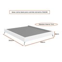 Ver imagem 3 de Cama Japonesa com Cabeceira Almeria Corea Queen Linho Cinza- Sallar Home