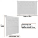 Ver imagem 3 de Cabeceira para Cama Box Casal 182cm Sophy Bouclé Off White - Sallar Home
