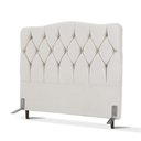 Ver imagem 1 de Cabeceira de Cama Box Casal 138 Cm Varsóvia Suede Veludo Bege