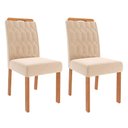 Ver imagem 3 de Conjunto de Jantar Mesa Maite 1,60 com 6 Cadeiras Paola Wood Cinamomo/Off/Mad/Nude Cimol Mesa Maite