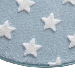 Tapete Infantil Jolitex Mimo Estrelas Azul Redondo 100cm - 3
