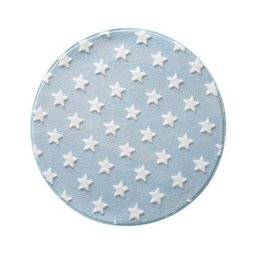 Tapete Infantil Jolitex Mimo Estrelas Azul Redondo 100cm - 2